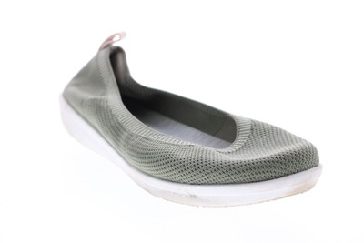 

Clarks Ayla Paige 26140285 Женские зеленые парусиновые слипоны на балетках 10, Зеленый, Clarks Ayla Paige