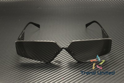 Pre-owned Prada Pr 58zs 1ab06l Black Dark Grey 70 Mm Men's Sunglasses In Gray