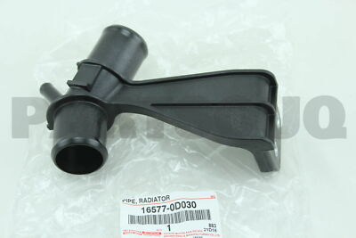 Toyota 16577-0D030 Genuine OEM Radiator Pipe | Engine