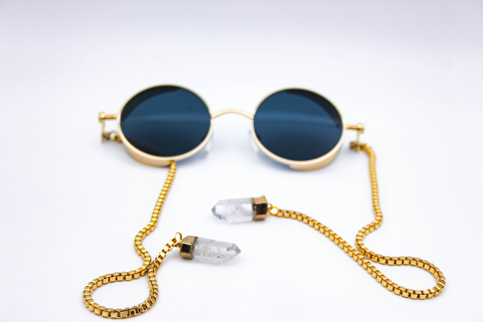 小物 GDC round sunglasses GDC Round Sunglasses イエロー Green Round Glasses #7822624