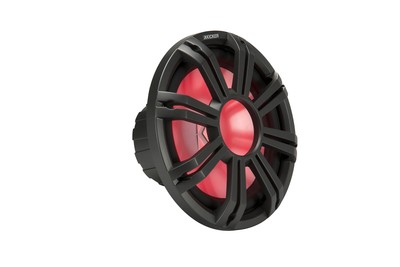 Kicker KMG12 12-Inch (30cm) Grille for KM12 and KMF12 Subwoofer, LED, Charcoal