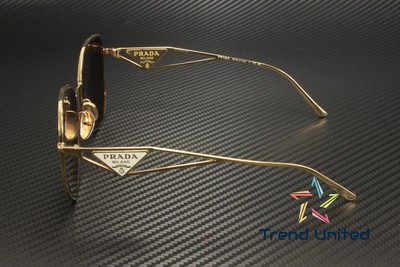 PRADA PRADA PR 57YS 5AK10D GOLD LIGHT BROWN 57 MM WOMEN'S SUNGLASSES