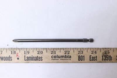 Apex Phillips Screwdriver Bit Hex Drive # 2 1/4" 6" OAL 492-CCX Apex Phillips Screwdriver Bit Hex Drive # 2 1/4" 6" OAL 492-CCX