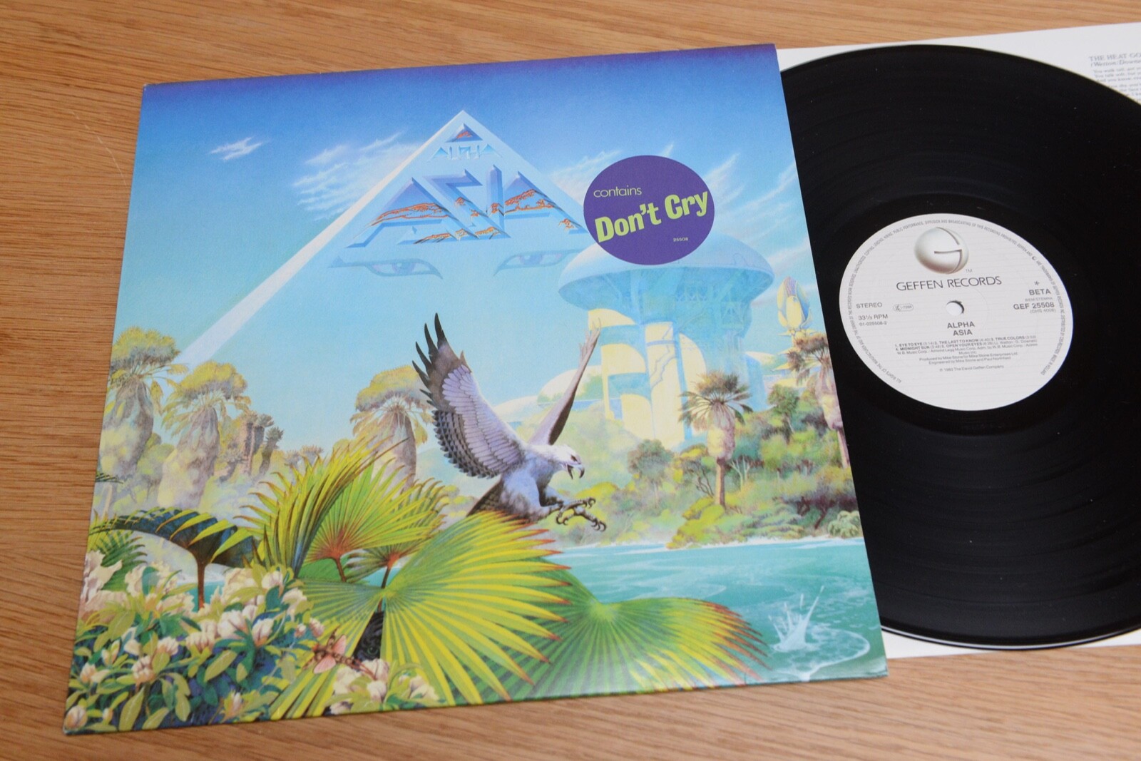 K-POP・アジア _R_ Asia Alpha LP Geffen Records ‎ GEF 25508 mit ois | eBay