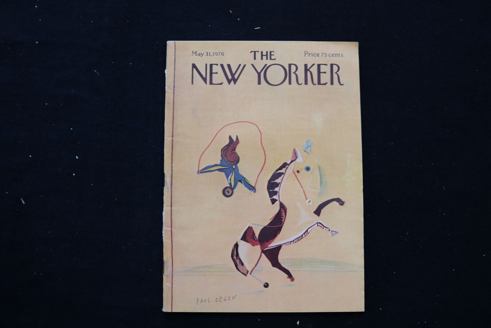1976 MAY 31 THE NEW YORKER MAGAZINE - BY PAUL DEGEN COVER