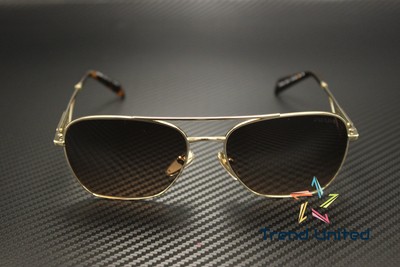 Pre-owned Prada Pr A50s Zvn50c Pale Gold Brown Gradient Grey 59 Mm Women's Sunglasses