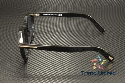 Pre-owned Tom Ford Ft1123 D 01a Acetate Shiny Black Smoke 49 Mm Men's Sunglasses In Gray