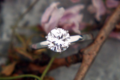 Pre-owned Pucci 2ct Round Cut Classic Solitaire Simulated Engagement Promise Ring 14k White Gold In White/colorless
