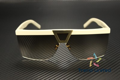 SAINT LAURENT SAINT LAURENT SL 537 PALACE 002 RECTANGULAR IVORY BROWN 99 MM WOMEN'S SUNGLASSES