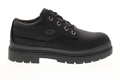 

Lugz Drifter LO Ballistic MDRLT-001 Мужские черные парусиновые оксфорды Повседневная обувь, Черный, Lugz Drifter LO Ballistic