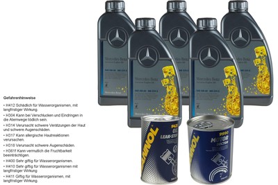 5L Olio Motore Sintetico Mercedes 5W-40 MB 229.5 1xLeak-Stop+Motor Doctor