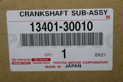 1340130010 Genuine Toyota CRANKSHAFT 13401-30010 | eBay