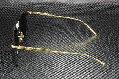 Pre-owned Bottega Veneta Bv1083sa 001 Rectangular Squa Black Grey 57 Mm Women's Sunglasses In Solid Grey