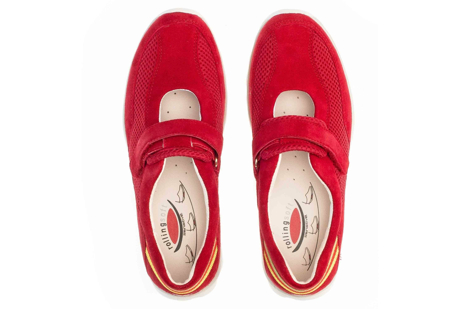 GABOR GABOR SNEAKER ROLLINGSOFT DAMENSCHUHE ÜBERGRÖSSEN ROT