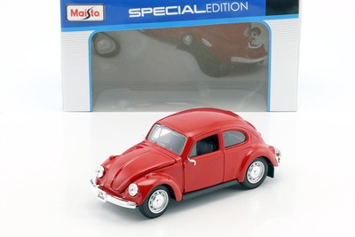 Volkswagen VW Coccinelle Année 1973 Rouge 1:24 maisto