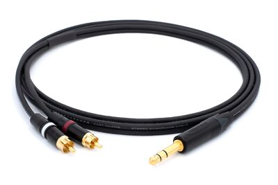 Enoaudio Mogami 3106 Hifi Y-Audiokabel Neutrik Gold 0 1/4in Trs - Rean Rca