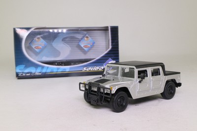 Solido 15104; Hummer H2; Metallic Silver Black; Excellent Boxed