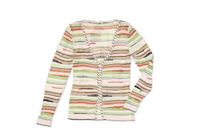 Escada Strickjacke Womens Knit Striped Cardigan Sweater Multi-Color Size 34