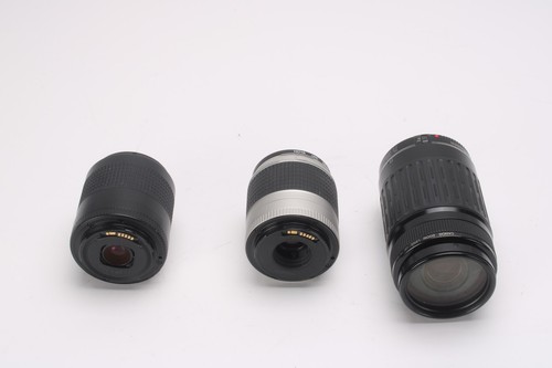 Canon 28-90mm f/4-5.6, 80-200mm f/4.5-5.6, 75-300mm 1.5m/4.9