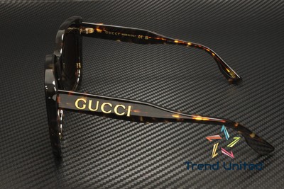 Pre-owned Gucci Gg1151s 003 Butterfly Acetate Havana Brown 51 Mm Women's Sunglasses