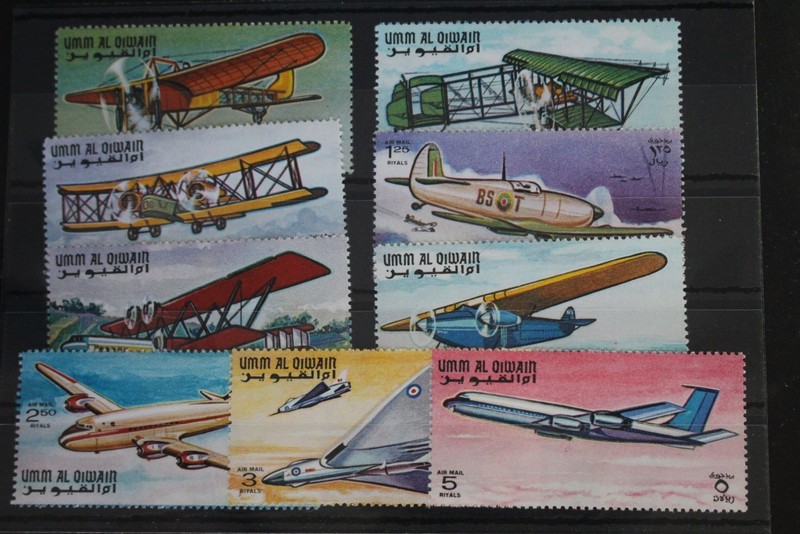 Vereinigte Arabische Emirate 296a-304a Postfrisch Luftfahrt #Fs309