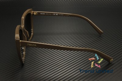 Pre-owned Prada Pr 23zs 11j6e1 Loden Polar Brown Gradient Polarized 54mm Womens Sunglasses