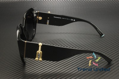 Pre-owned Tiffany & Co Tiffany Tf4207b 80013c Black Grey Gradient 55 Mm Women's Sunglasses
