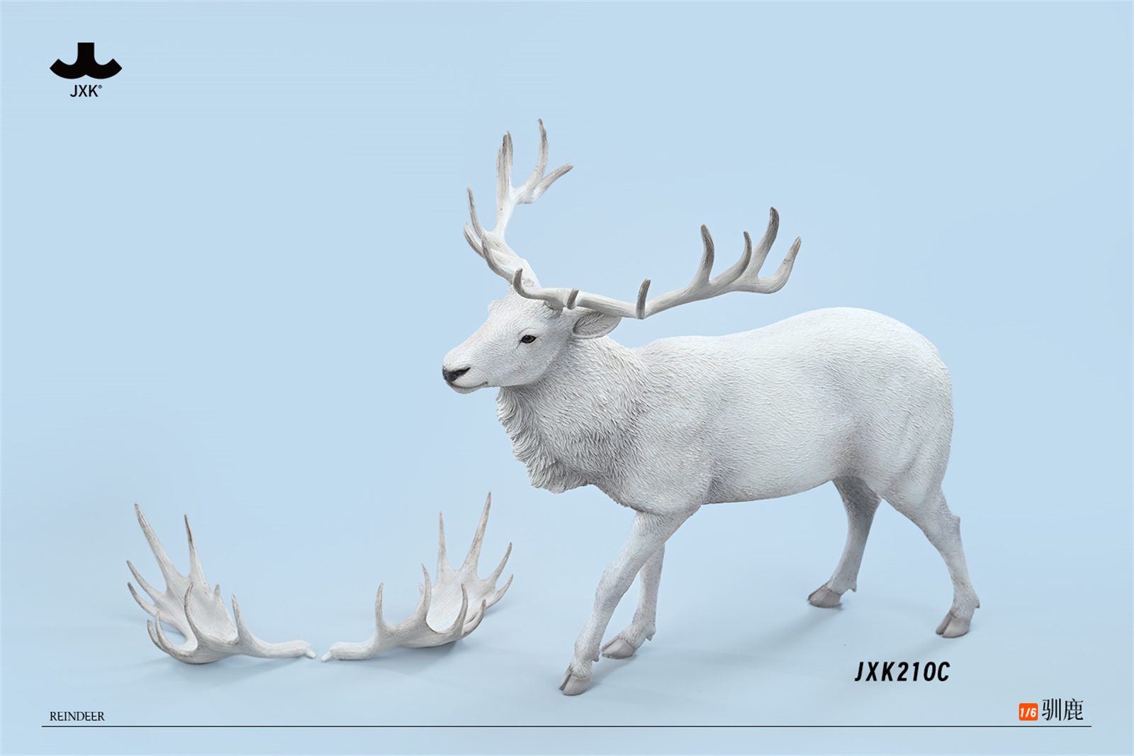 JXK 1:6 Reindeer Model Rangifer Tarandus Animal Figure JXK 1:6 Reindeer Model Rangifer Tarandus Animal Figure
