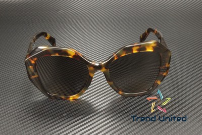 Pre-owned Prada Pr 16wsf Vau05c Honey Tortoise Lt Brown Polarized 53 Mm Women's Sunglasses In Polar Light Brown
