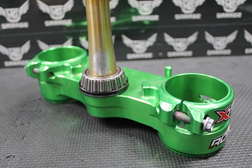 19-24 KAWASAKI KX450 KX450F XTRIG ROCS TRIPLE CLAMPS GREEN 23MM TREE STEM CLAMP