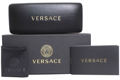 Pre-owned Versace 0ve4473u-gb1/87 Black Sunglasses In Gray