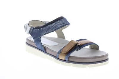 

Earthies Argo Sandal ARGO-MBL Женские синие кожаные ремешки Спортивные сандалии Обувь 7.5, Синий, Earthies Argo Sandal