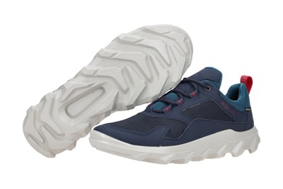 ECCO ECCO MX DAMENSCHUHE - SPORTLICHE SCHNÜR- HALBSCHUHE BLAU NEU