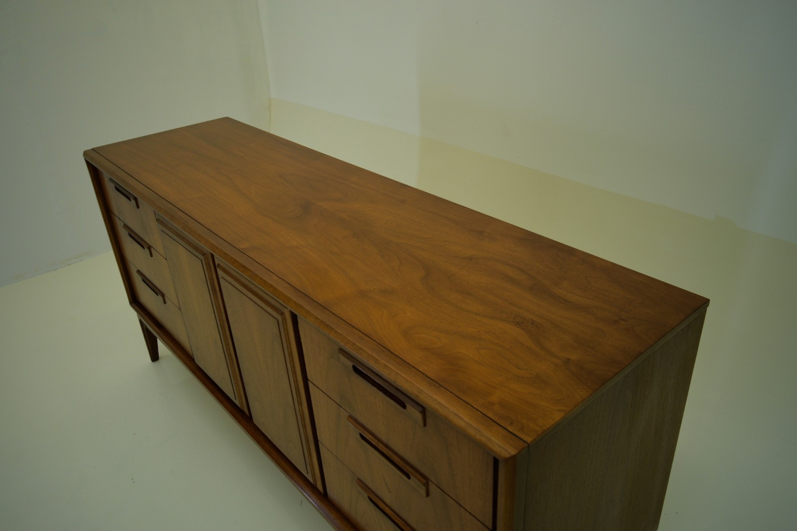 American Walnut Credenza buffet by Lane or Broyhill vintage mid century modern