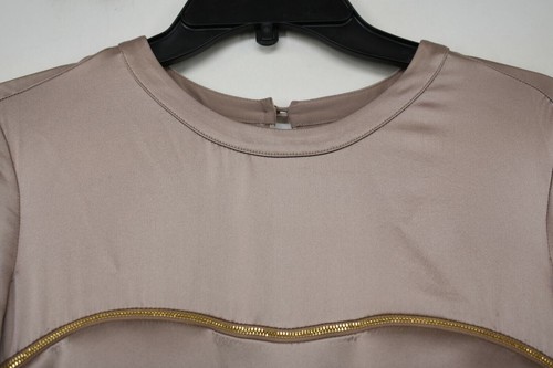 Pre-owned Maxwell Brandon  Womens Convertible Bodice Sueded Charmeuse Dress Silk Bark 4 In Pink