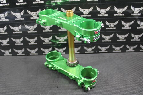 19-24 KAWASAKI KX450 KX450F XTRIG ROCS TRIPLE CLAMPS GREEN 23MM TREE STEM CLAMP