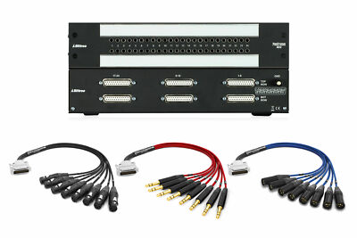 Bittree ProStudio PS4825F Patchbay | 6 Custom 8ft. Premium Mogami Cables