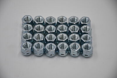 Set 24 14mm x 2.0 Open End Hex Bulge Lug Nut Nuts 3/4'' Hex M14x2.0 Fit Under Cap