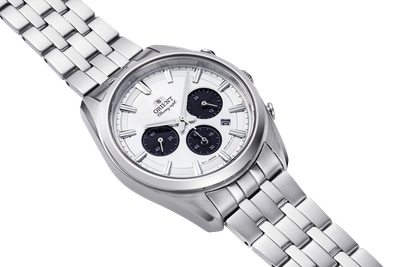 Pre-owned Orient Solar Quartz Chronograph Ra-tx0305s10b Ra-tx0305s
