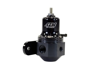 AEM 25-305BK Universal Adjustable Fuel Pressure Regulator 40-130 PSI Black