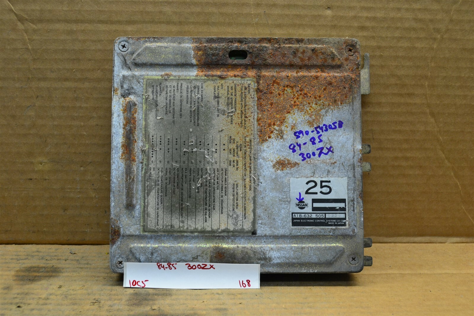 12345です！ 84-85 Nissan 300ZX Engine Control Unit ECU A18632505 Module
