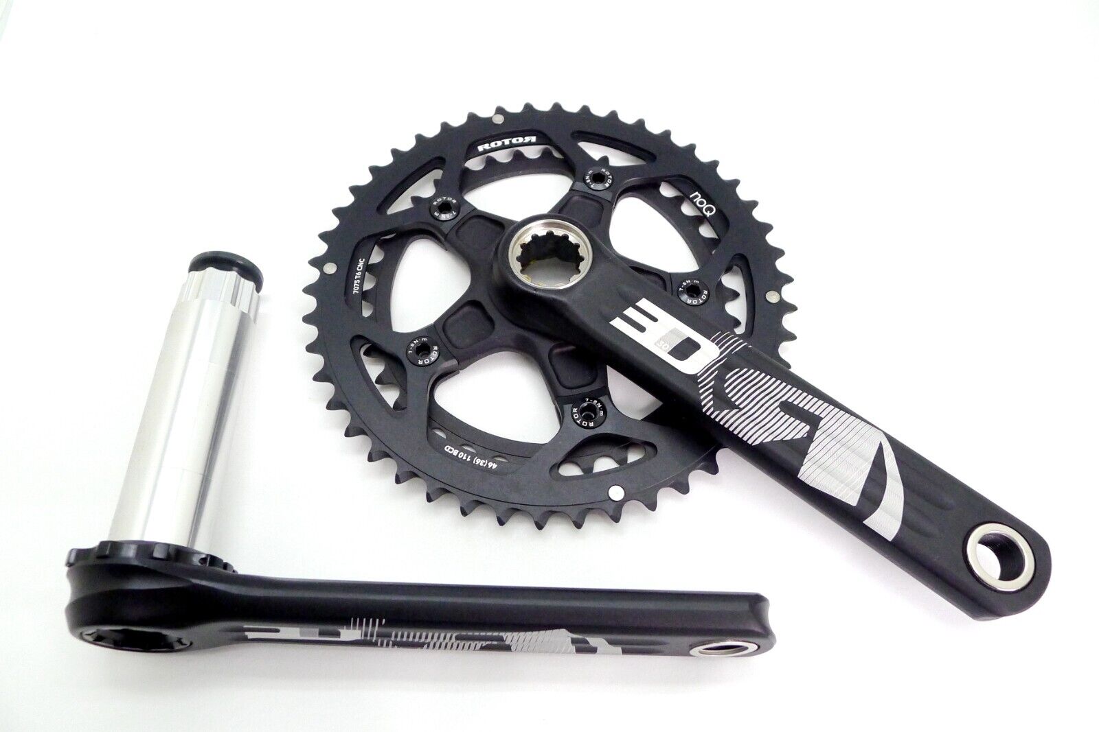 ROTOR 3D30 noQ 11 Speed 46/36T 172.5mm Crankset (without BB ROTOR 3D30 noQ 11 Speed 46/36T 172.5mm Crankset (without BB
