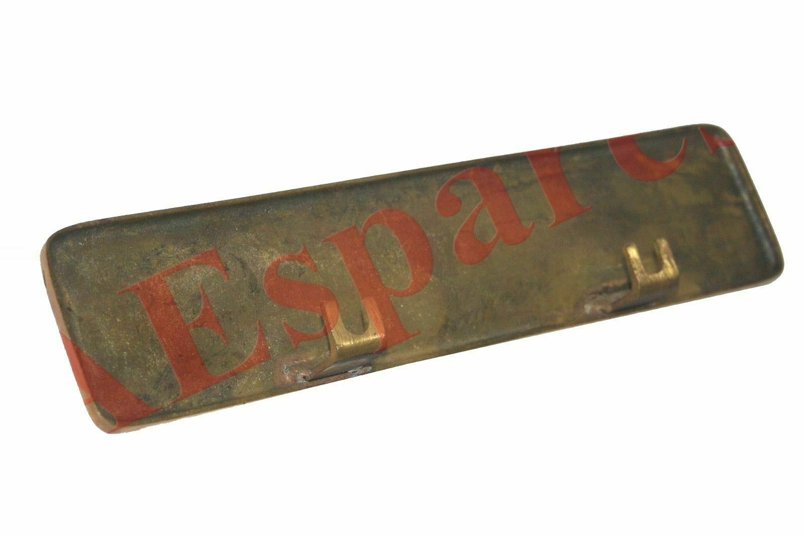 Fits Royal Enfield Bullet Vintage Front Brass Blank Plane Number Plate 