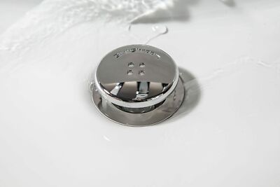 SinkShroom® Chrome Award-Winning Drain Hair Catcher Strainer Snare by TubShroom