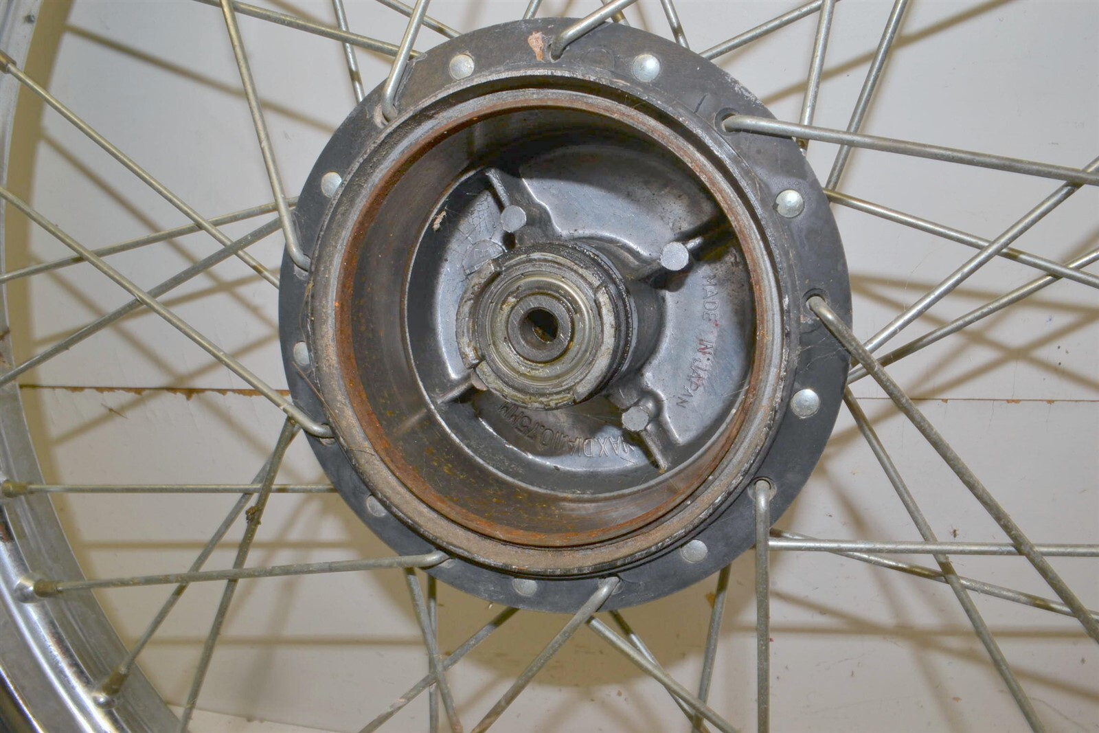 Kawasaki KE 100 Front Wheel Rim Hub Tire 41034-1047 1982