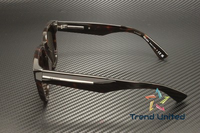 Pre-owned Prada Pr A04s 17n08t Havana Brown 52 Mm Men's Sunglasses