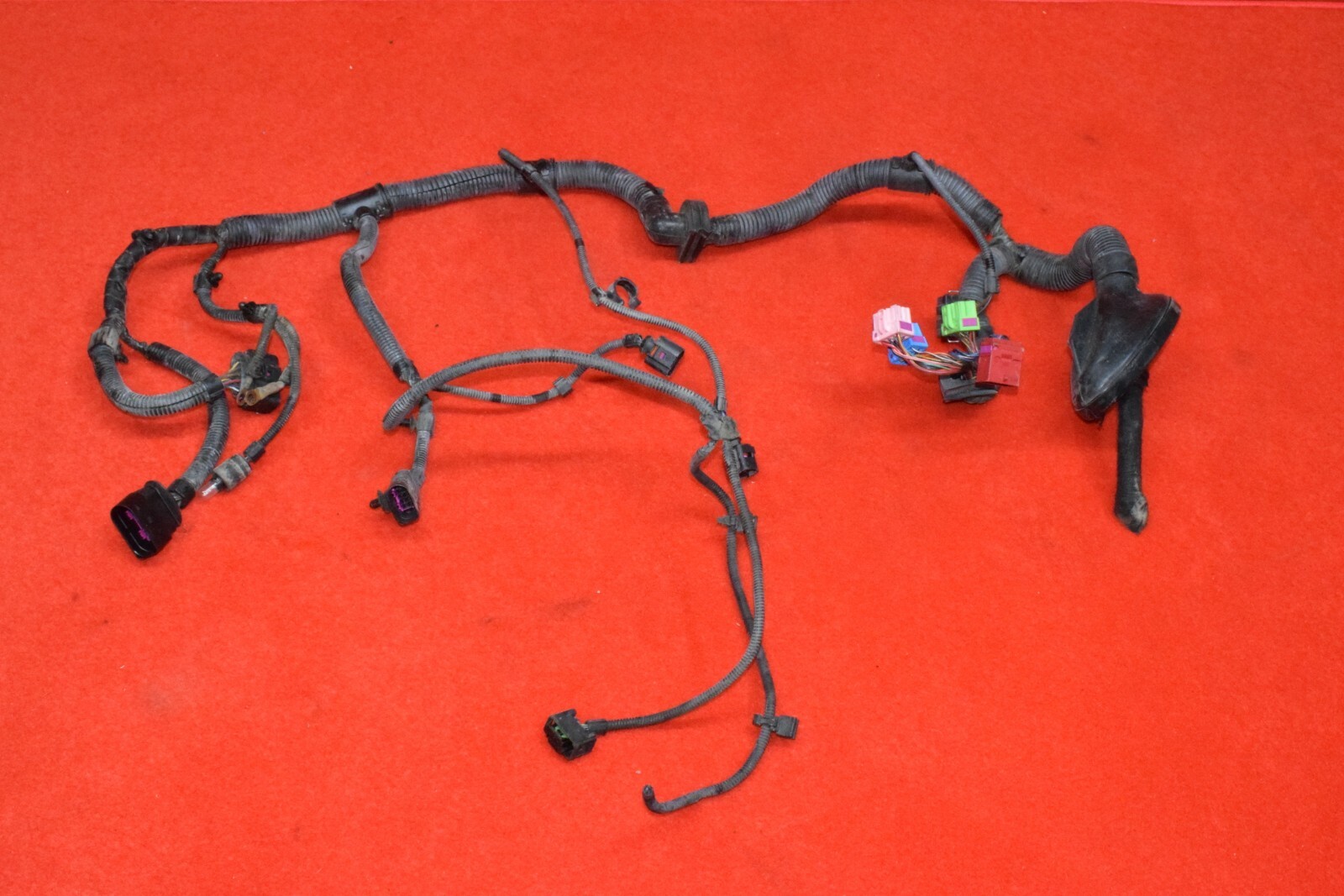 Porsche Cayenne Engine Motor Bay Wiring Harness Plugs Wire Assembly Box