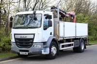 DAF LF 220 4X2 HMF 1020 BRICK CRANE DROPSIDE (2016)