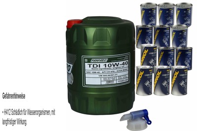20L Olio Motore fanfaro Tdi 10W-40 4xLeak-Stop + Motor Doctor + Motore Incasso