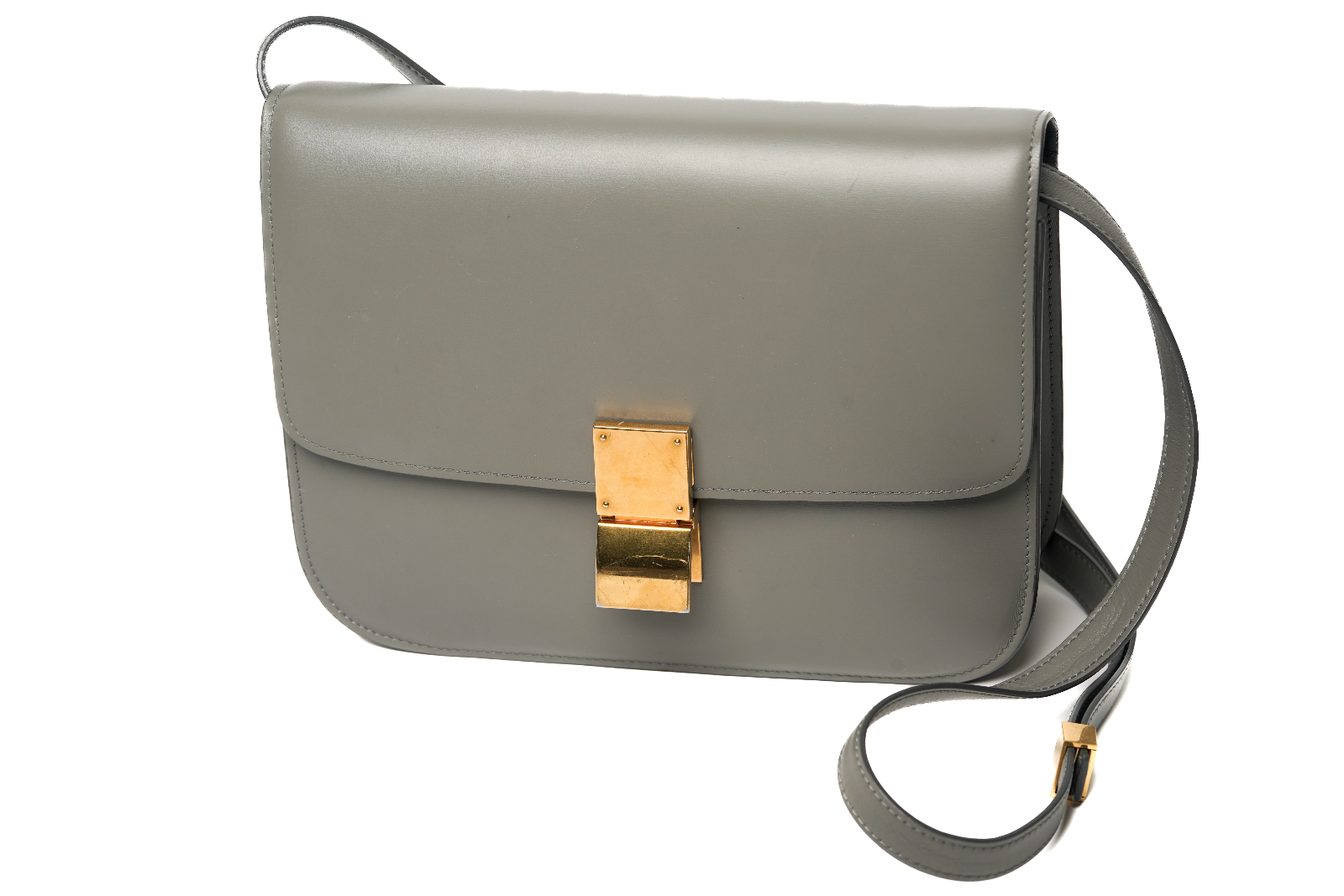 👜 CELINE Box Calfskin Medium Classic Box Flap Bag Zinc 👜 CELINE Box Calfskin Medium Classic Box Flap Bag Zinc